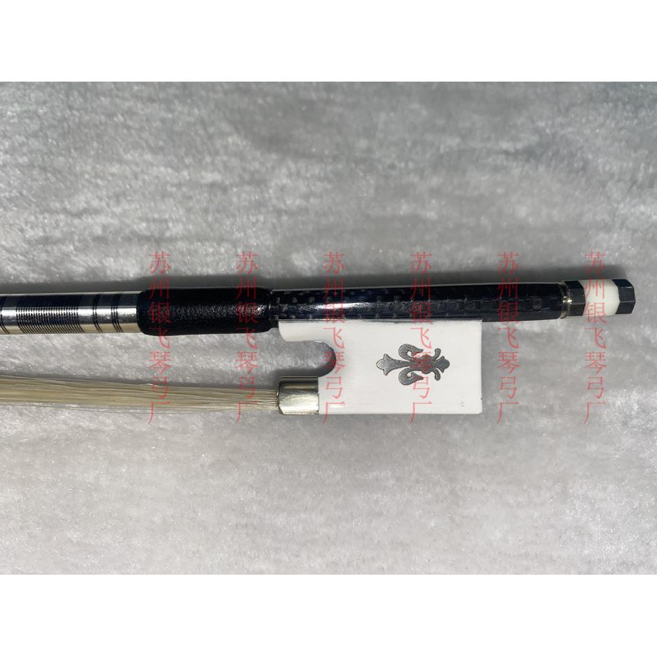 花格子碳纤维小提琴琴弓白色尾库白色螺丝小提琴弓蒙古白马尾