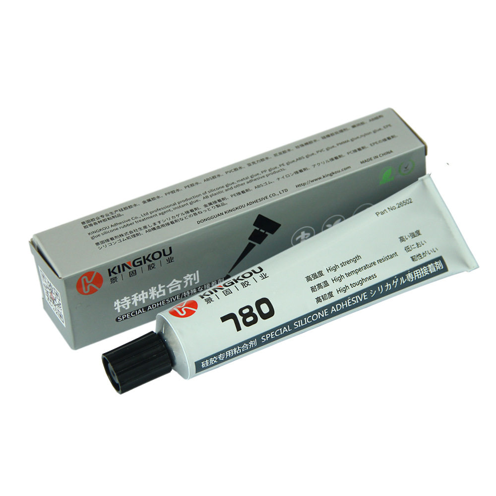 景固K-780硅橡胶粘亚克力专用胶水 PMMA塑料粘硅胶环保透明粘合剂