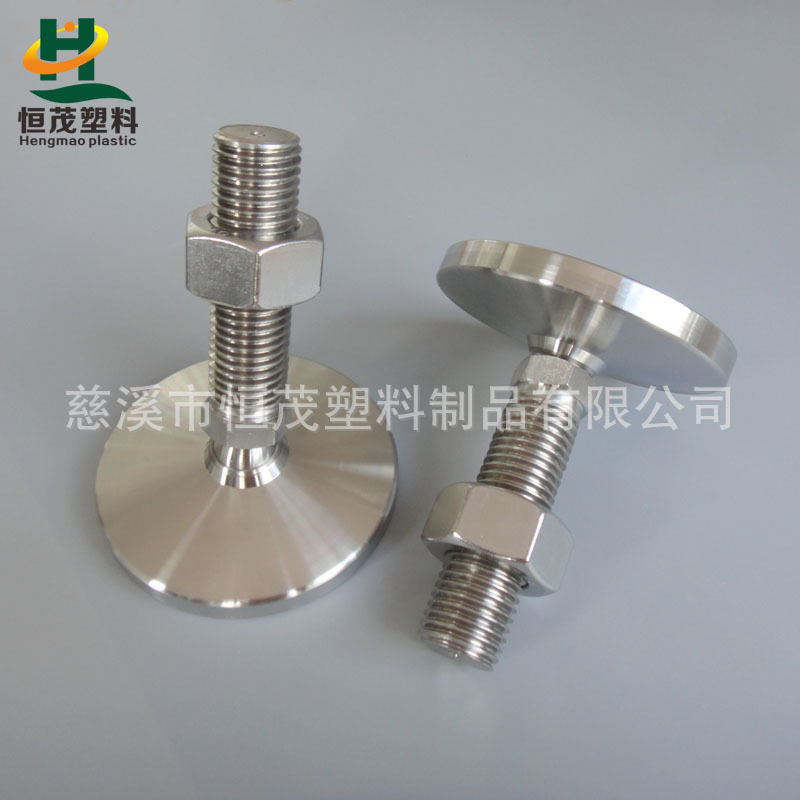 304不锈钢关节地脚 D120底可调节脚 承重3吨设备脚盘 重型脚杯
