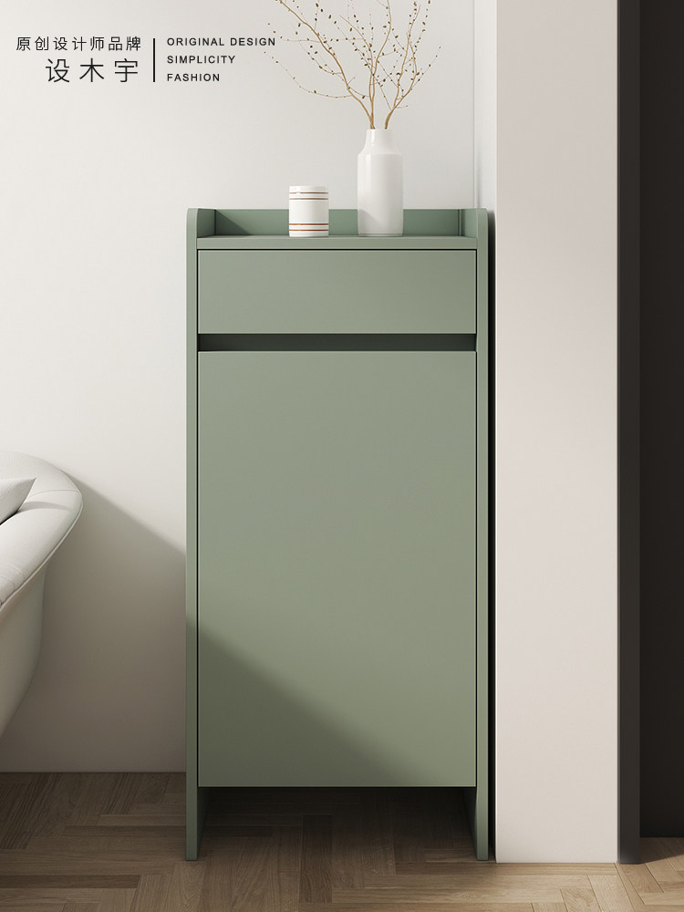 实木进门超窄鞋柜家用门口柜子小尺寸迷你小型入户单门玄关柜门外