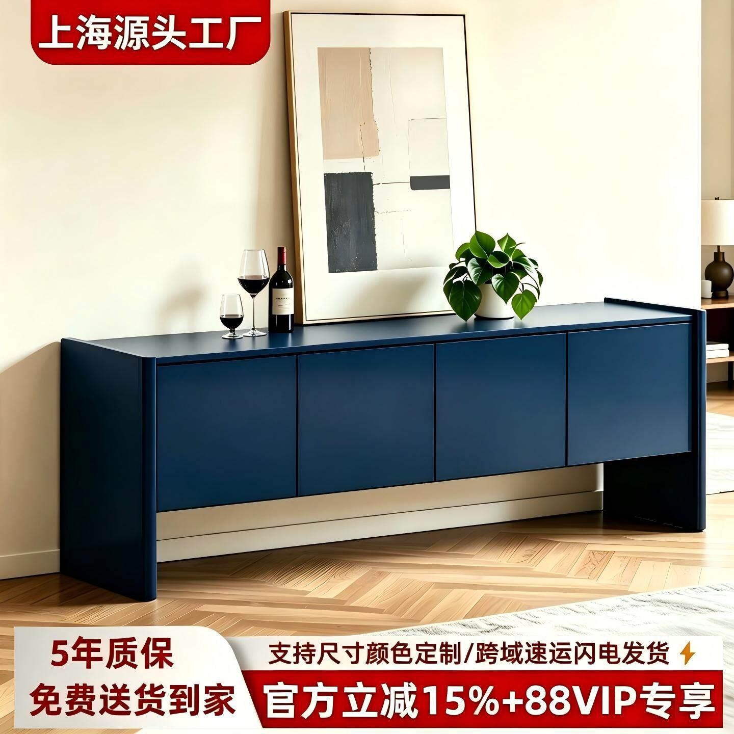 意式极简烤漆玄关餐边储物高柜