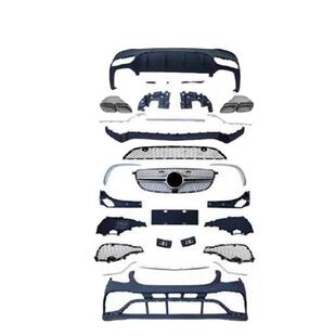 适用15-17奔驰GLC改装GLC6363s43sAMG前后杠中网全套改装大包围