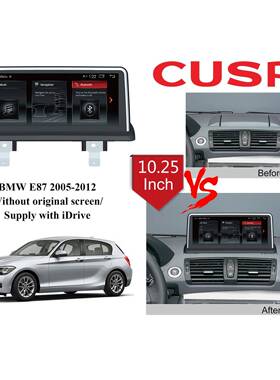 热销E87/2005-2012原车不带屏导航10.25寸原车风格carplay
