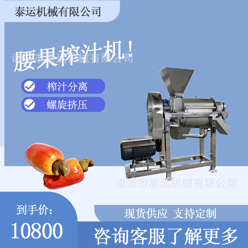 腰果破碎榨汁机梨子破碎榨汁设备西梅去核打浆机番茄去核打泥机