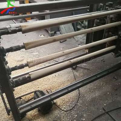 全自动卧式锄把机 1.7米洋镐木柄镐把机 落地式 四工位木棒砂光机