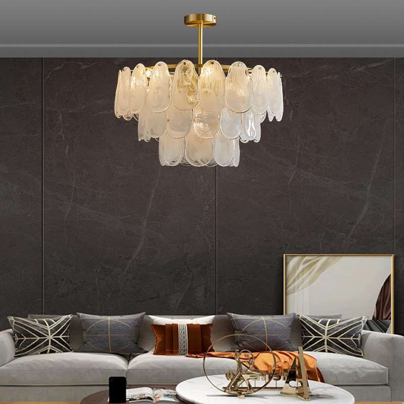 全铜客厅主吊灯现代简约轻奢风灯具设计师创意后现代主卧室灯具