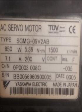 SGMG-09V2AB安川电机SGM7A-20AFA61SGMGV-75ADC61SGM7G-44A7C6C