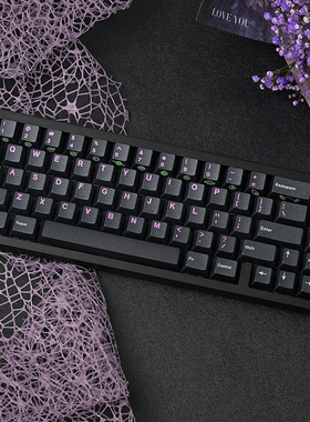 态珀 原创黑/白星旅侧刻正刻机械键盘键帽客制化原厂高度PBT喷涂