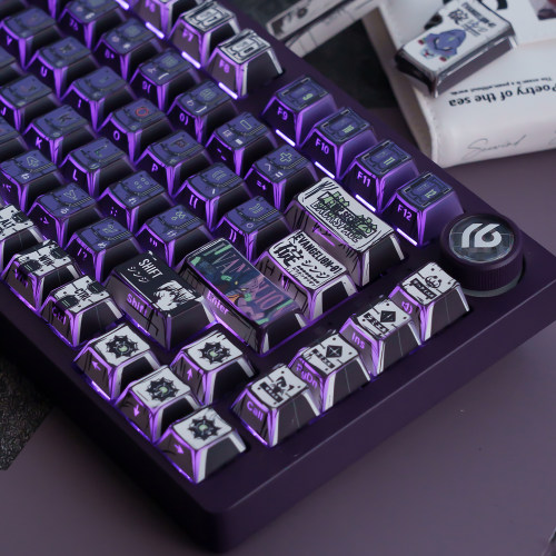 漫风EVA初号机折影棱角透光键帽