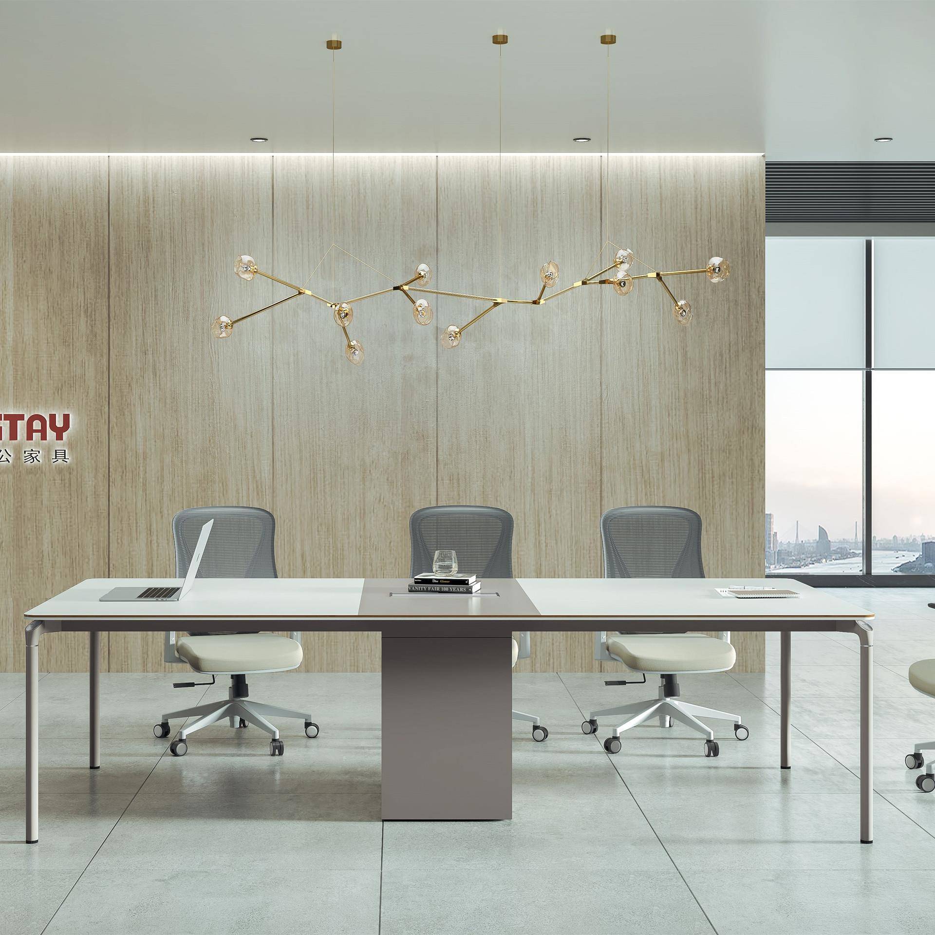 上海办公会议桌简约现代会议室桌椅组合培训长桌洽谈桌办公家具