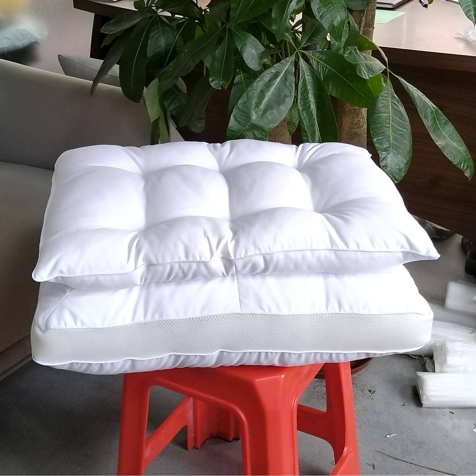 新品双层枕芯羽丝棉枕头超好加厚枕芯防螨透气侧睡睡眠护腰记忆枕