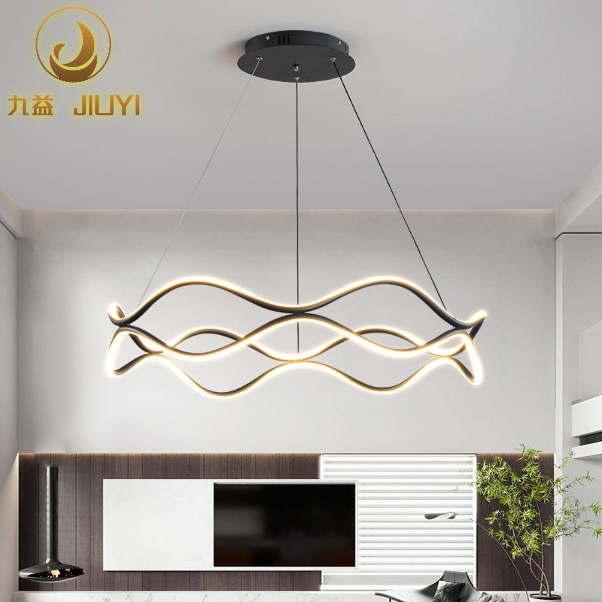 客厅吊灯现代简约灯饰网红轻奢北欧灯具创意个性卧室吧台餐厅吊灯