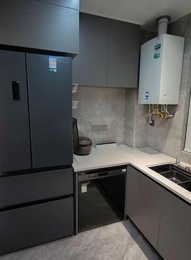 厨房厨柜灶台储物一体柜小户型吊柜壁柜门简约茶水柜收纳