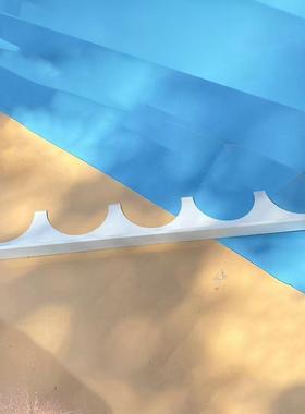 五位铁安全帽架工地放置安全帽架工厂车间壁挂式放置架工地展示架