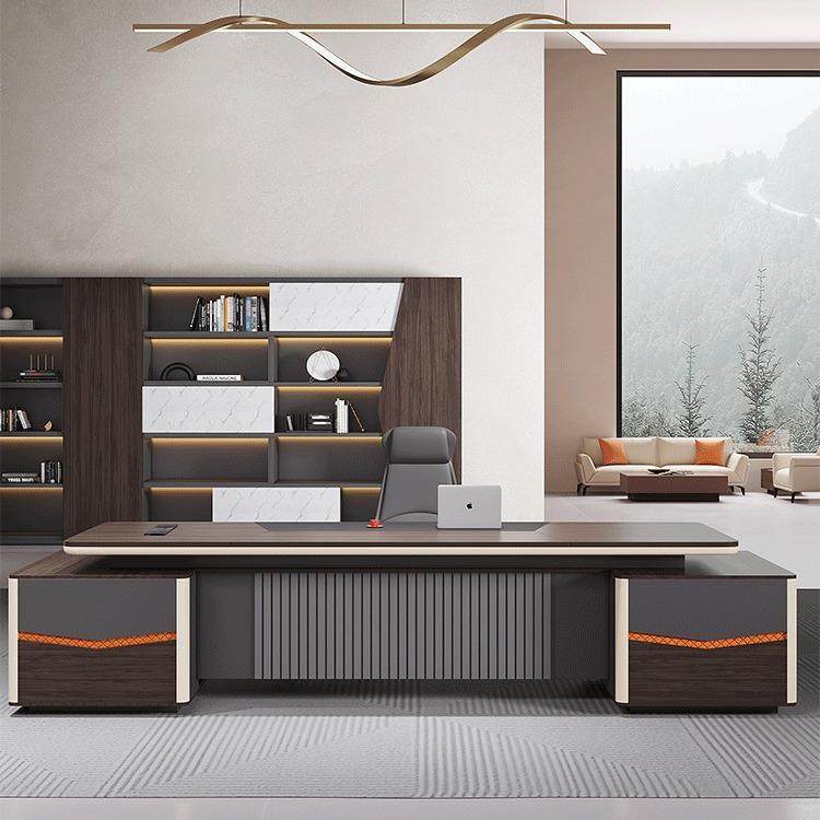 轻奢老板桌办公桌简约现代经理主管总裁桌椅组合办公室家具大班台,基础建材,脚轮/万向轮,淘宝优惠券,粉丝福利购,淘宝优惠卷