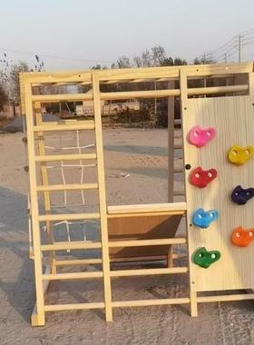 现货攀爬架儿童室内实木滑滑梯宝宝秋千组合家用幼儿园小型攀爬架