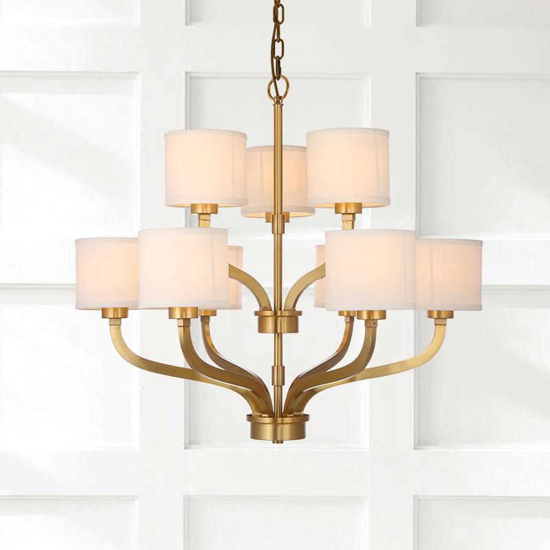 美式乡村吊灯北欧客厅大吊灯简约新中式餐厅卧室灯浴室天花吊顶灯