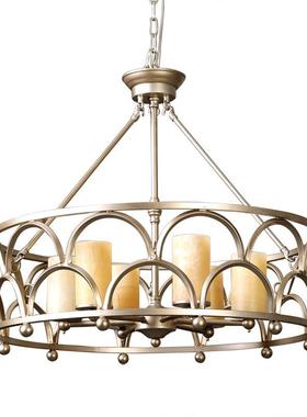 北欧云石吊灯客厅灯简约个性创意样本房卧室灯铁艺仿云石复古灯