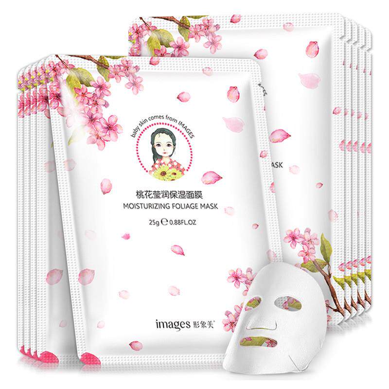 桃花莹润保湿面膜 补水控油收缩毛孔紧致提亮肤色男女学生