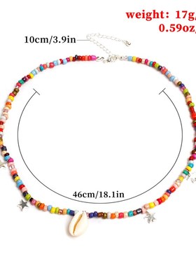 Shell necklace, clavicle chain, fashionable color ladys fiv