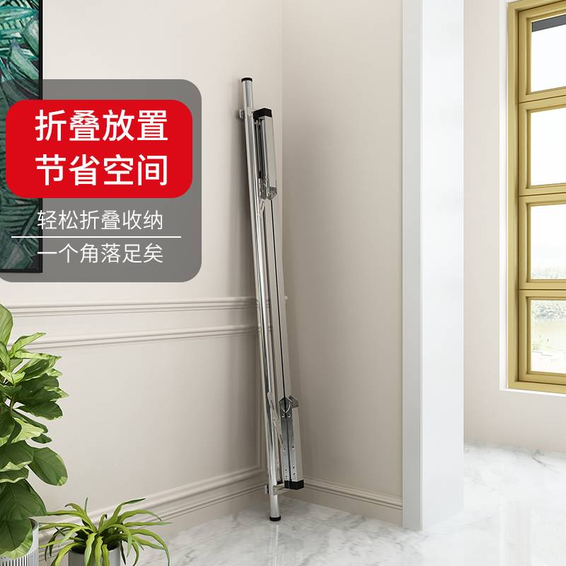 地摊架子摆货架衣服落地摺叠伸缩移动夜市卖衣服展示架挂衣架暑假