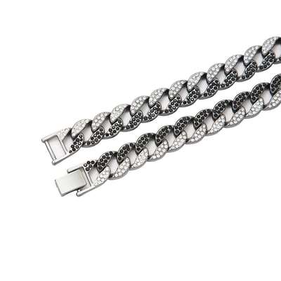 15mm full diamond fashion steet exaggeration jewelry hip hop