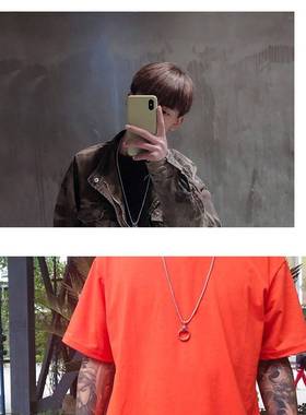 儿童项链男孩脖子配饰潮嘻哈风吊坠女童搭配衣服街头街舞时尚链子