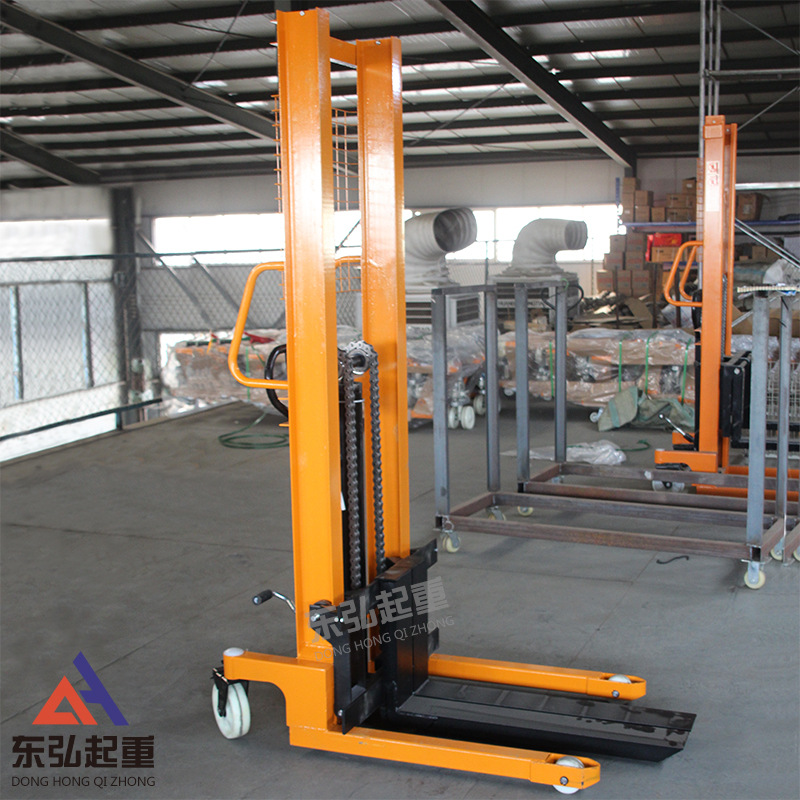 手动堆高车2t手动液压堆高机2吨升1.6米车间仓库装卸手动液压升高