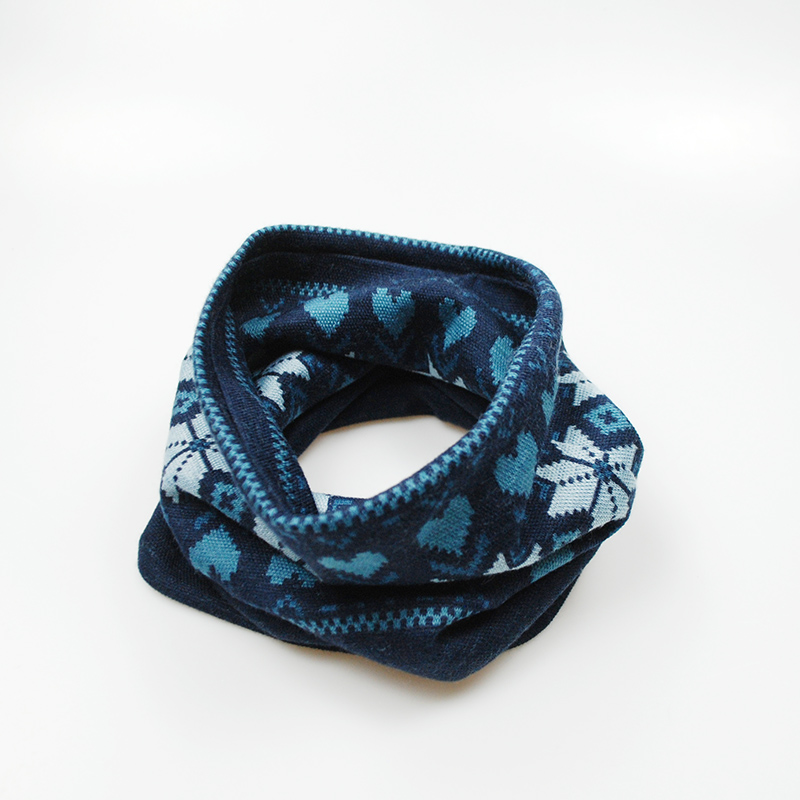 Merino Wool Jacquard Neck Gaiter Women Men Wool neckchief Ri
