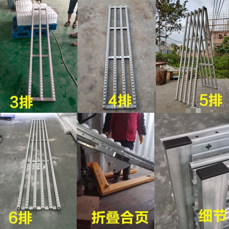 仓储物流下货输送机滑轮滑轨卸货神器无动力百货蔬果传送搬运滑梯