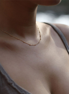 Fashion Jewelry Cute Metal Bead Simple  Necklace State