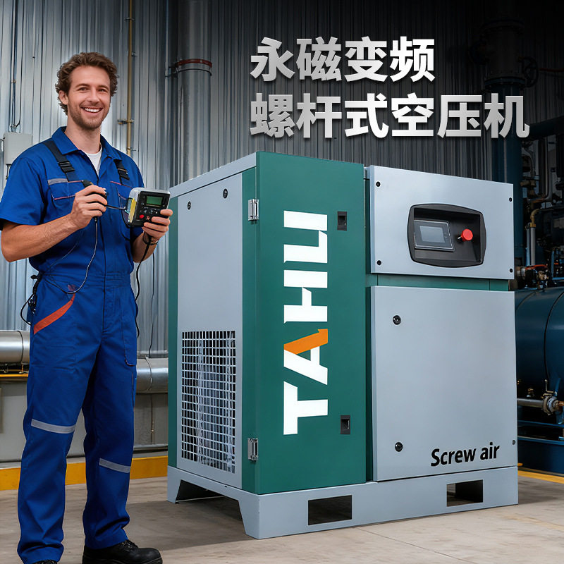 塔虎永磁变频工业压缩机37KW低压节能变速螺杆式空气压缩机气泵