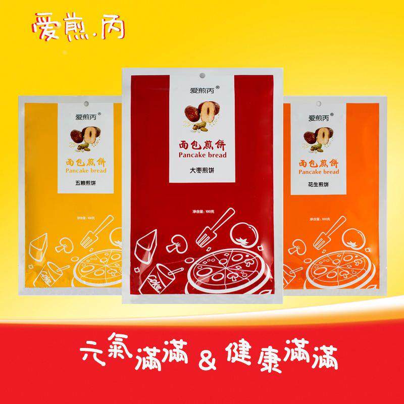 新货爱煎丙卢小开大枣东北煎饼纯手工杂粮同款五粮山东面包100g/