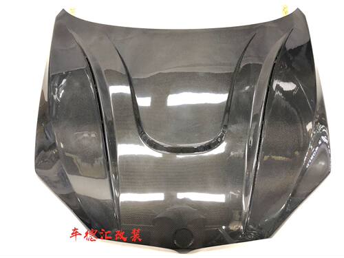 新款X5 F15 X6 F16改装HAMANN碳纤维开孔机盖大包围前唇排气