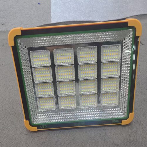 一体式太阳能LED投光灯100W200W300W地摊灯户外应急灯便携照明灯