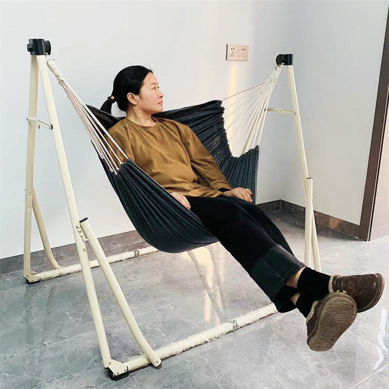 吊床阳台家用可躺坐折叠架便携户外吊椅宝宝室内儿童荡秋千防侧翻