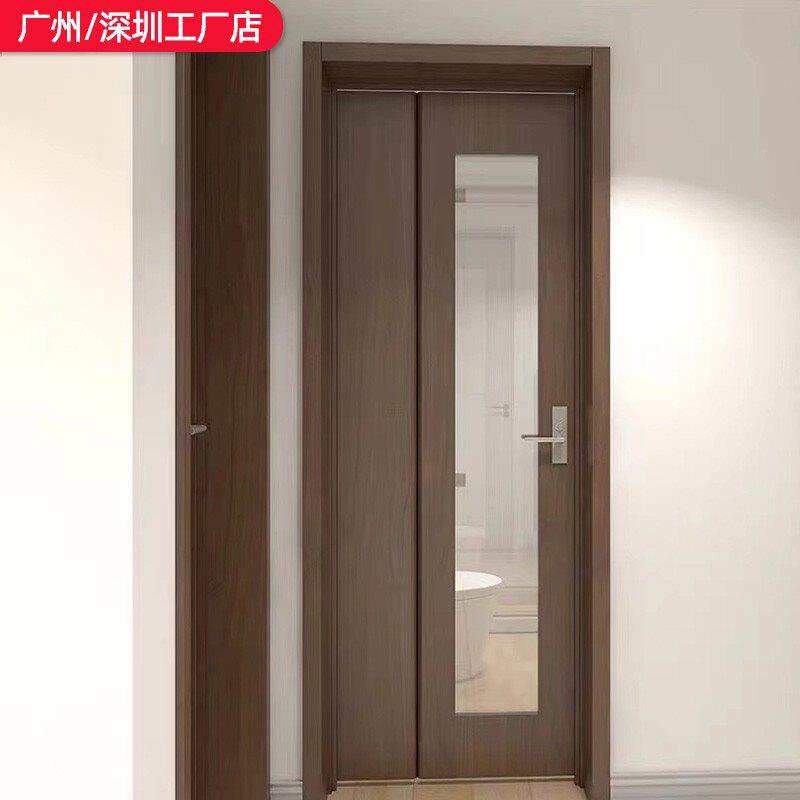 折叠门无轨道浴室门厨房隐形门卫生间木门厕所门省空间三七折叠门