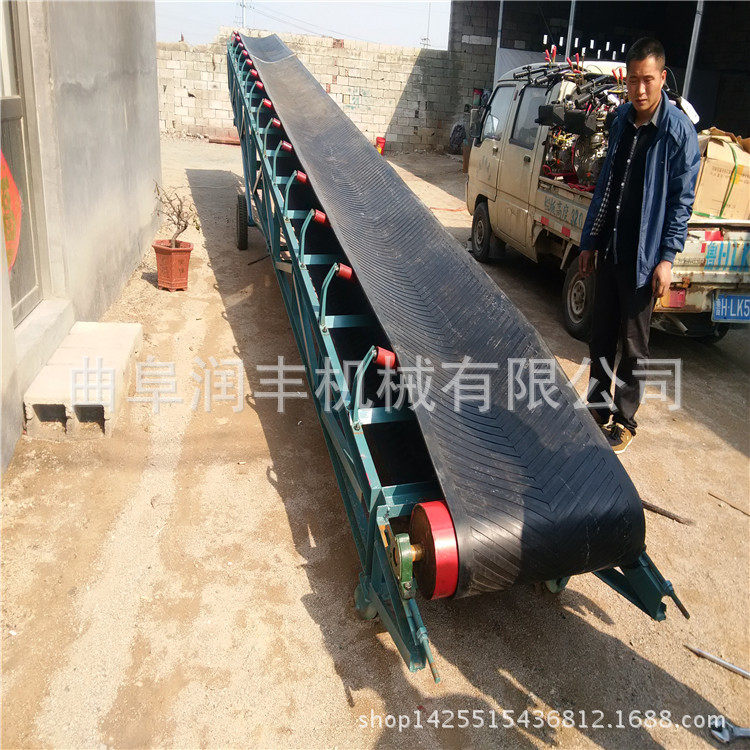 PVC不打滑带式输送机屠宰场用胶带输送机润丰定做