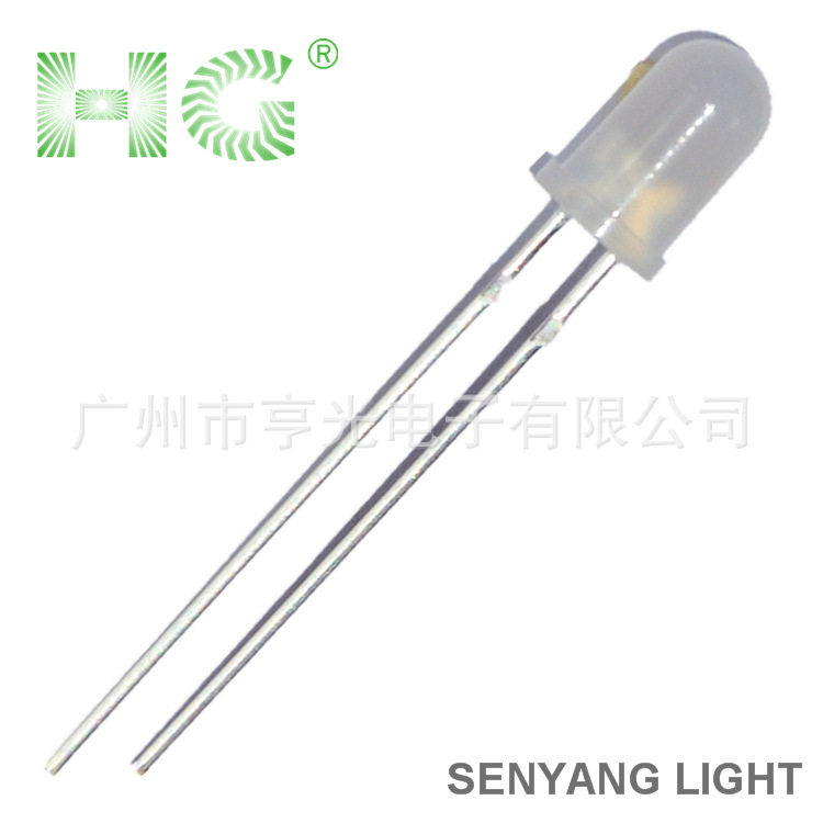 5MM雾状白发绿光LED灯珠LED灯箱广告牌使用灯翠绿发光二管