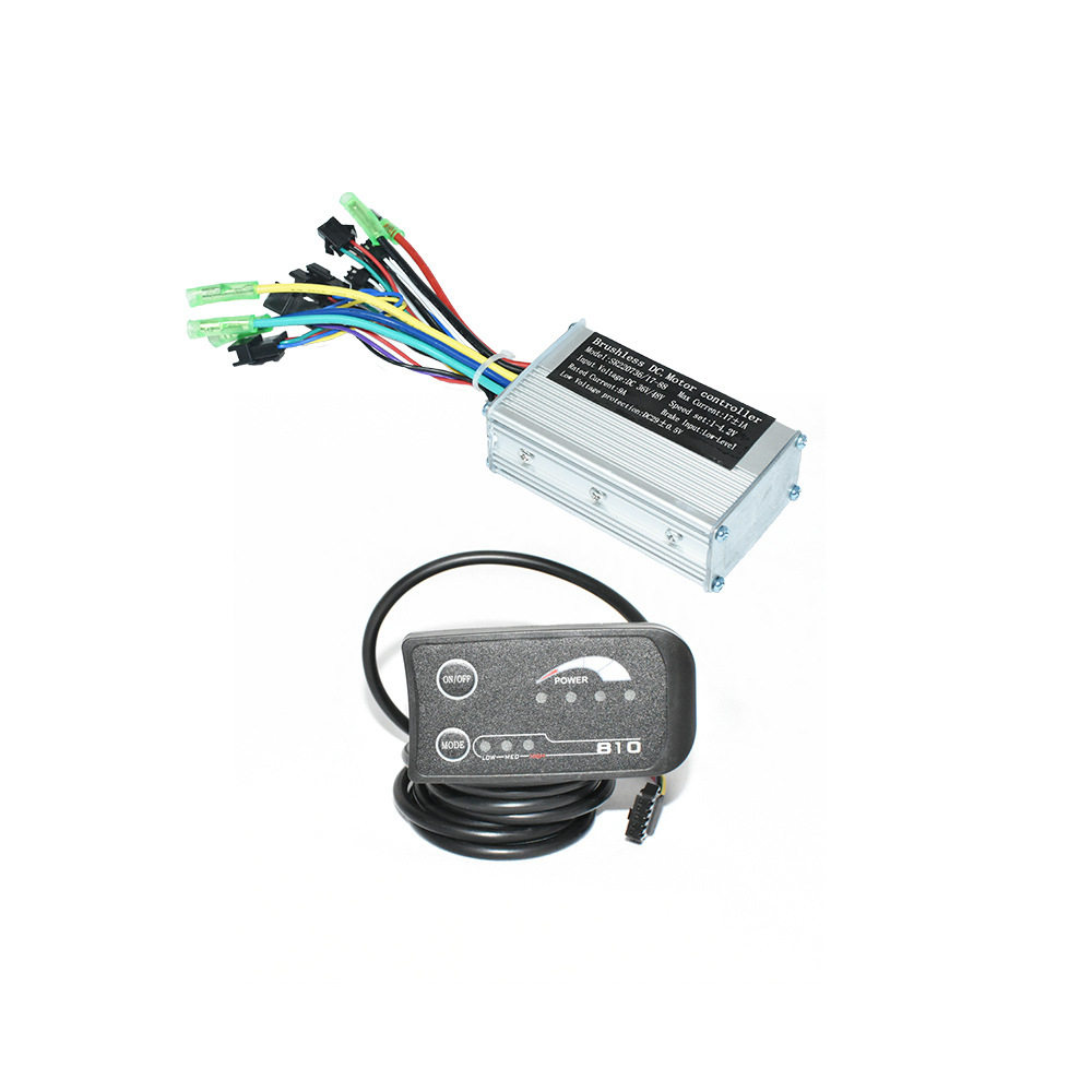 适用于250w/350w电动自行车电机LED810仪表控制器锂电改装套件