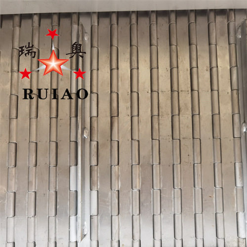 河北瑞奥304金属不锈钢链板传送板排屑机板式链耐高温食品烘干送