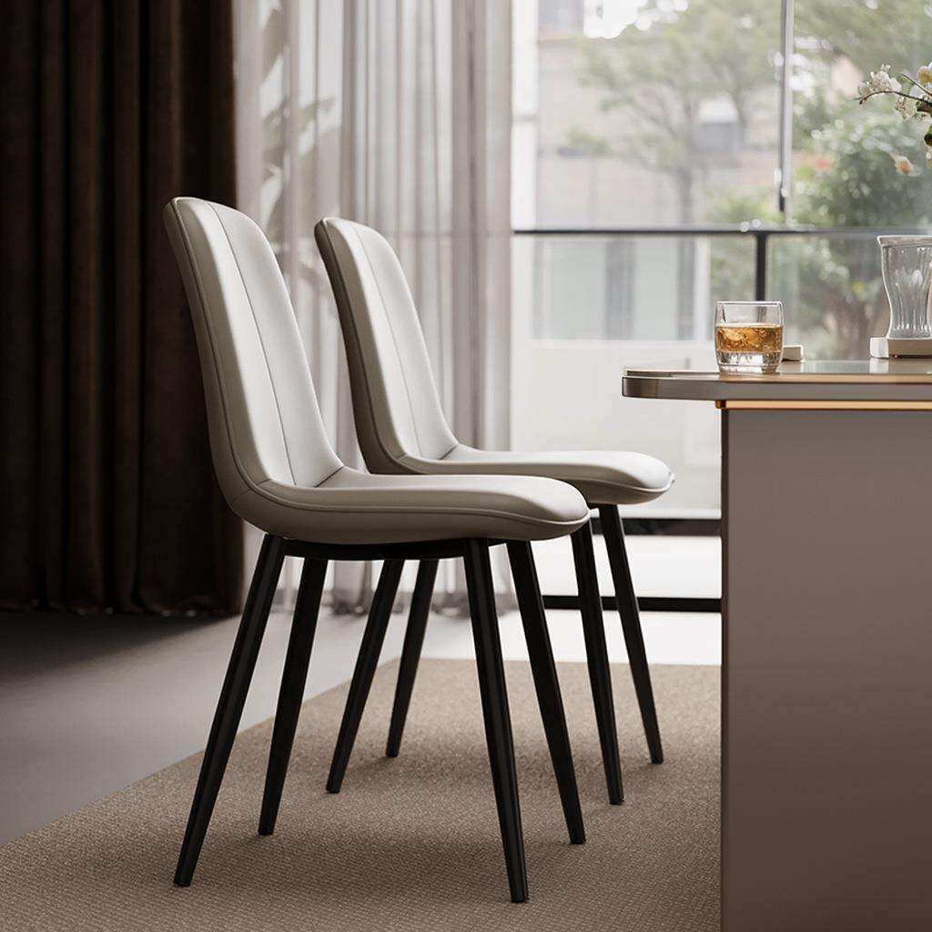 餐桌椅子家用餐椅意式轻奢靠背椅吃饭椅子简约现代酒店商用座rω