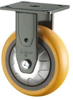 6寸定向聚氨酯PU 橙色 承重型 SUPO向荣工业脚轮J07S-04-150-262