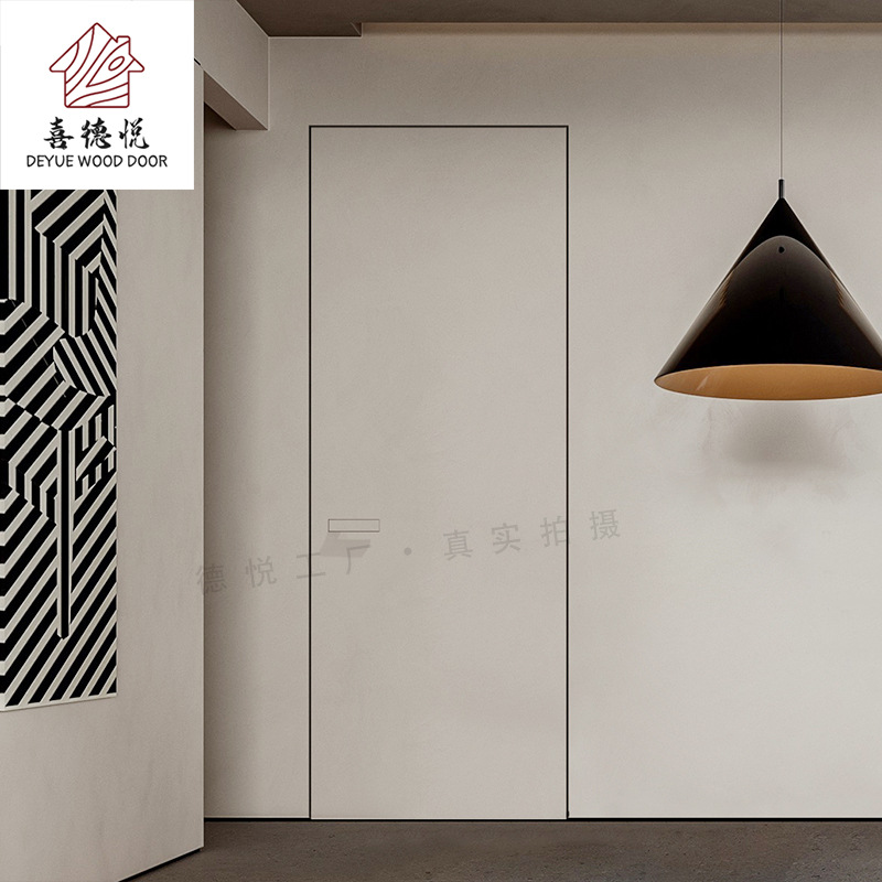 南京实木隐形门现代简约烤漆门整套生态木门源头厂家
