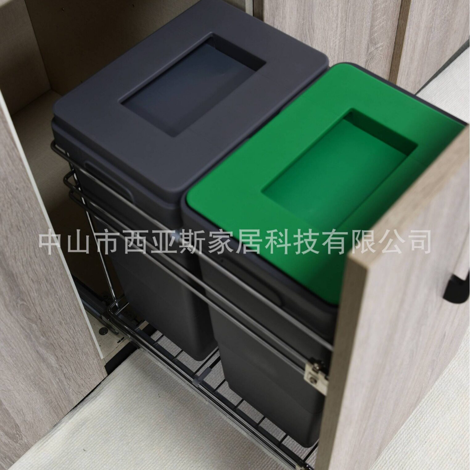 柜内垃圾桶拉篮柜内整理收纳