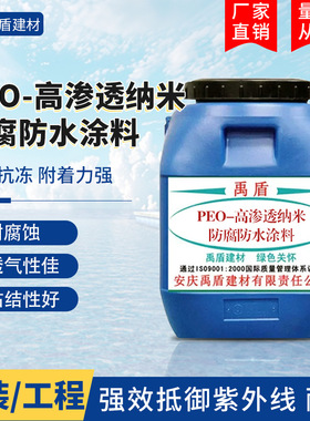 能抵抗渗漏腐蚀PEO-高渗透纳米防腐防水涂料 污水池水厂蓄水池