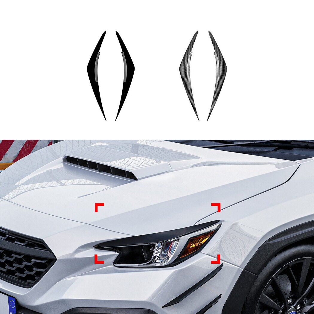 适用斯巴鲁SubaruWRXSTIVB2022+前大灯灯眉车贴外饰跨境改装