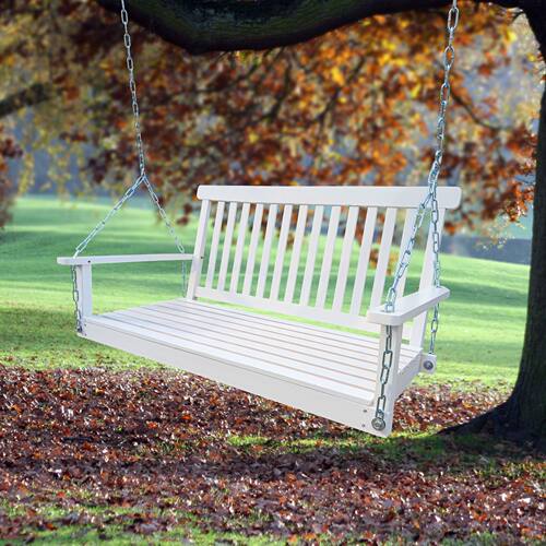 Waterproof Outdoor Bench Cushion with Adjustable Straps跨境