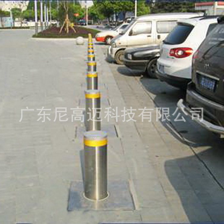 广州停车场智能伸缩升降柱,成品车挡液压护柱,车辆进出口防撞路障