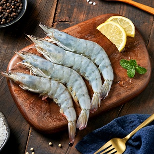 厄瓜多尔白虾鲜冻白虾1550g/盒只只分离冻虾鲜活速冻白虾